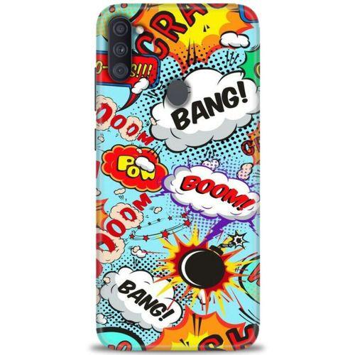 Samsung Galaxy A11 Kılıf HD Baskılı Kılıf - Bang Boom + Tam Ekran Koruyucu