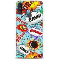 Samsung Galaxy A11 Kılıf HD Baskılı Kılıf - Bang Boom + Tam Ekran Koruyucu