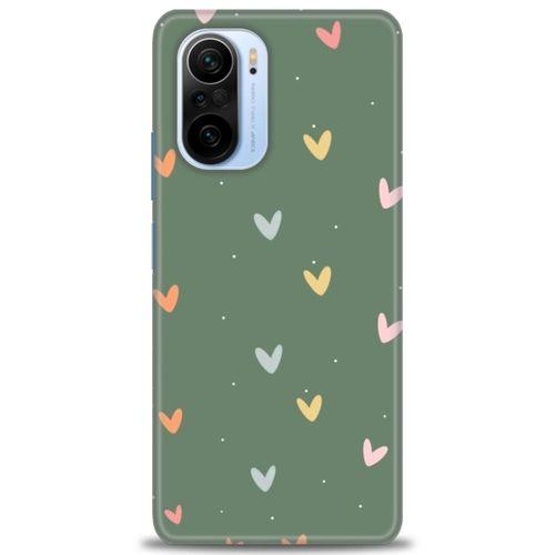 Xiaomi Mi 11i Kılıf HD Baskılı Kılıf - Soft Kalpler + Tam Ekran Koruyucu