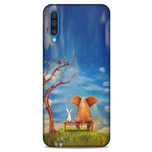Samsung Galaxy A30s Kılıf Depresyon (28) Arka Kapak Kırmızı Siyah