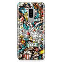 Samsung Galaxy S9 Plus Kılıf Sinema Doodle Arka Kapak Koruma Desenli Full Koruyucu