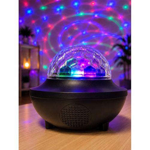 Rgb Bluetooth Disko Lambası Dahili Hoparlörlü Müzikli Parti Işığı Usb Ve Tf Kartlı