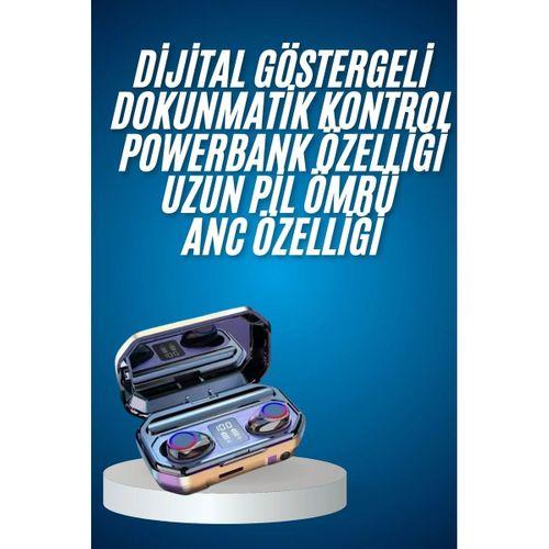Yeni Nesil Bluetooth Kulaklık Uzun Pil Ömrü El Fenerli Dijital Şarj Göstergeli