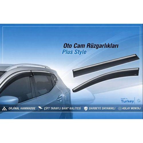 Sunplex TOYOTA Uyumlu COROLLA 2019 Sonrası Chrome Style 4 Lü Set Kromlu Cam Rüzgarlığı Ön Ve Arka Parça