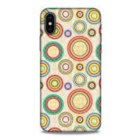Apple iPhone XS Kılıf Pastel Renkler (41) Tank Kılıf Bej Yeşil