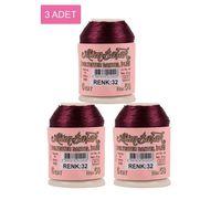 3 Adet Altınbaşak Oya ve Dantel İpi 20 gr - Royaleks - No: 032