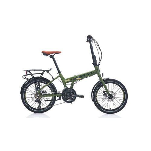 Carraro Flexi 121 D Katlanır Bisiklet Haki Yeşil-Siyah