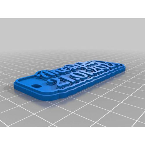 Kişiselleştirilmiş Çok Satırlı Etiket veya Anahtarlık 3D Baskı (Bu ürün Sadece Plastik parçadır - Almadan Önce Soru Sorabilirsiniz)