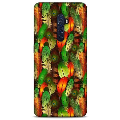 Oppo Reno 2 Kılıf Desenli Özel Seri Tüyler (1) Kılıfı