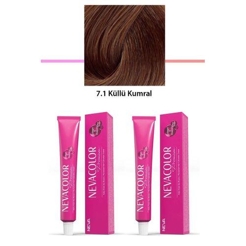 2 li Set Premium 7.1 Küllü Kumral - Kalıcı Krem Saç Boyası 2 X 50 g Tüp
