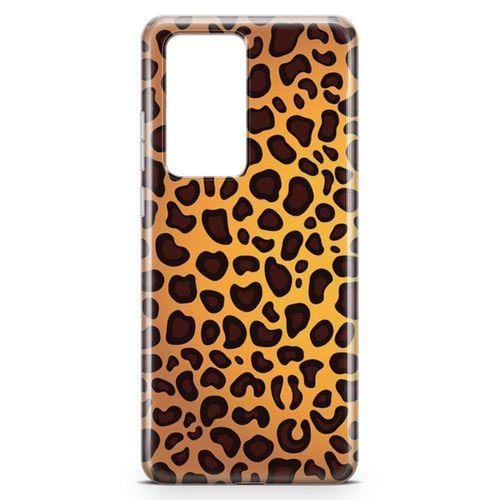 Huawei P40 Pro Kılıf Sarı Leopar Arka Kapak Koruma Desenli Full Koruyucu