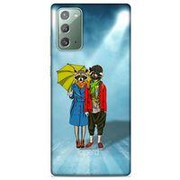 Samsung Galaxy Note 20 Kılıf FunnyMaX (47) Crystal Flex Kılıf Cam Göbeği