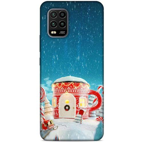 Xiaomi Mi 10 Lite Kılıf Snowix (3) Kapak Kırmızı Mavi