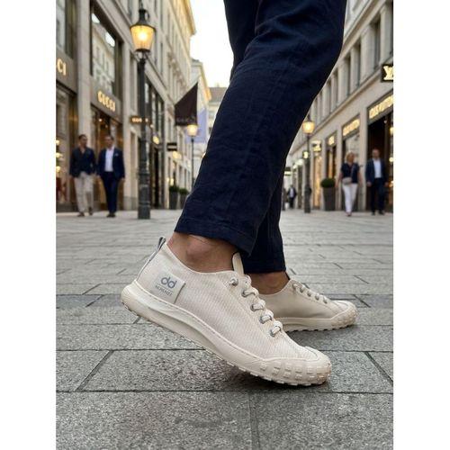 BA0248 BOA Krem Esnek Bağcıklı Ultra Hafif Nefes Alan Sneaker Ayakkabı