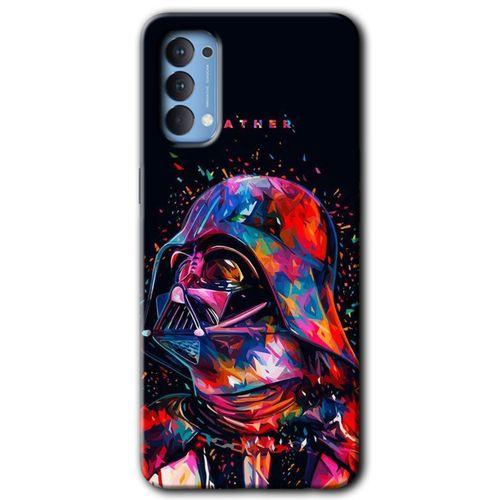 OPPO Oppo Reno 4 Kılıf HD Desen Baskılı Arka Kapak - Father Vader