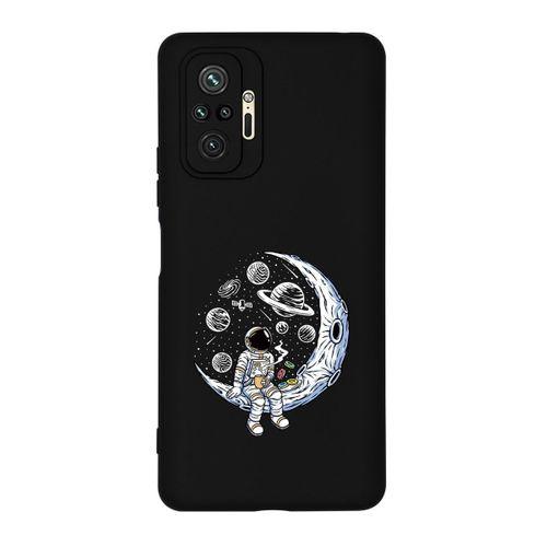 Redmi Note 10 Pro Max Keyifli Astronot Desenli Premium Silikonlu Telefon Kılıfı