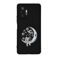 Redmi Note 10 Pro Max Keyifli Astronot Desenli Premium Silikonlu Telefon Kılıfı