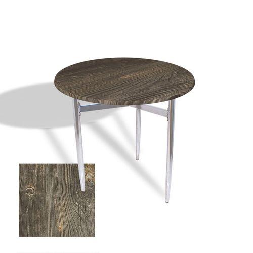 Dockers Venedik Masa Yuvarlak Çap 70 kromnikel (Werzalit, Wermodin veya Allzalit Tabla) - Old Pine