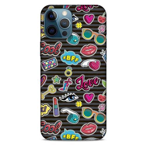 Pop Culture Siyah Apple iPhone 12 Pro Max Kılıf