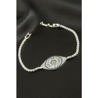 Oval Zirkon Taşlı Çocuk Bileklik 16 cm