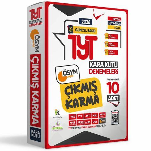 2026 TYT ÖSYM Çıkmış Karma Kara Kutu Sayısal-Sözel-Eşit Ağırlık TG 10lu Deneme Paketi D Çözümlü