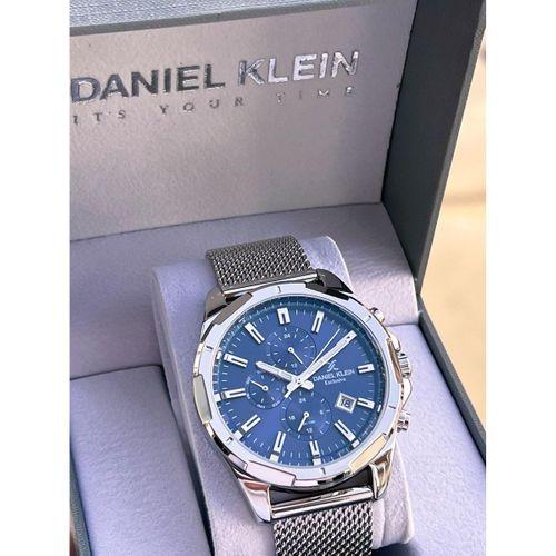 Daniel Klein Erkek Kol Saati 30 Metre Suya Dayanıklı Çelik Kordon + Bileklik Hediyeli VS.BLKT.0687