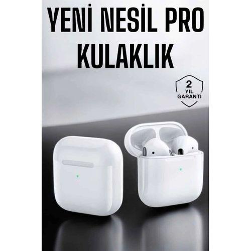 Yeni Nesil Pro Bluetooth Kulaklık Uzun Pil Ömrü Beyaz