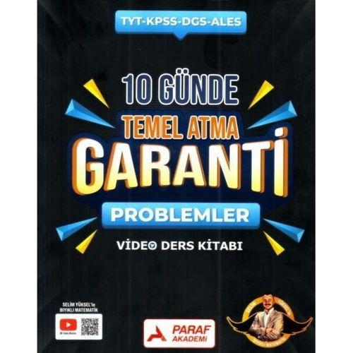 TYT Problemler Z Takımı 10 Günde Temel Atma Garanti Video Ders Kitabı Paraf Yayınları