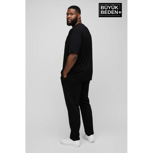 Büyük Beden Erkek Basic Tişört – Pamuklu Düz T-Shirt 3XL-6XL SPR26BTS10