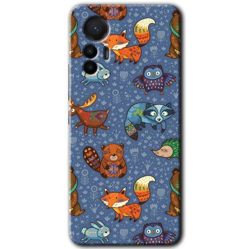 Xiaomi Mi 12 Lite HD Baskılı Kılıf + 9D Tam Ekran Koruyucu - Animals Funny