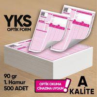 YKS-MSÜ Deneme Sınavları İçin 500 Adet (90 GR) Optik Form - Optik Okuma Uyumlu