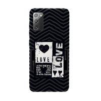 Samsung Note 20 Black Love Premium Silikonlu Telefon Kılıfı