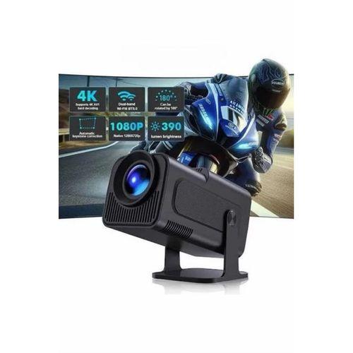 Android Projeksiyon Siyah Taşınabilir Sinema Projektörü 4k 1080p Ev Sineması Bluetooth