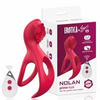 Nolan Şarjlı Uzaktan Kumandalı Klitoris Uyarıcı Vibratör Testis ve Penis Halkası