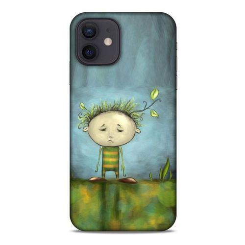 Apple iPhone 12 Kılıf Depresyon (23) Ultra Koruma Kılıfı Siyah Gri