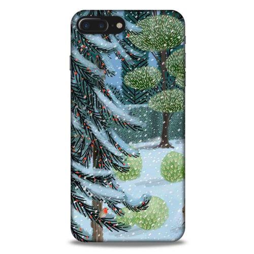 Apple Iphone 7 Plus Kılıf Snowix (43) Thin Fit Kılıf Beyaz Yeşil