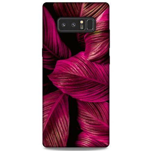 Lopard Samsung Galaxy Note 8 Uyumlu Kılıf Bahar (4) Koruma Kılıfı Bordo