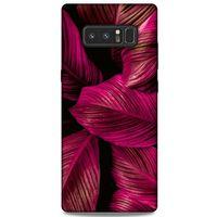 Lopard Samsung Galaxy Note 8 Uyumlu Kılıf Bahar (4) Koruma Kılıfı Bordo