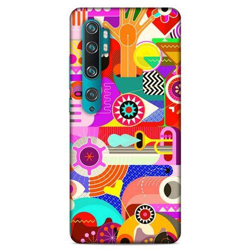 Lopard Xiaomi Mi Note 10 Pro Uyumlu Kılıf Soyut Sanat (19) Baskılı Kılıfları