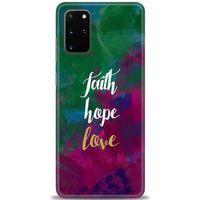 Samsung Galaxy S20 Plus Kılıf HD Baskılı Kılıf - Faith Hope Love + Tam Ekran Koruyucu