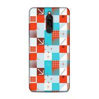 Xiaomi Redmi 8 Uyumlu Kılıf Insomnia (33) Hybrid Kılıf Turkuaz Kırmızı