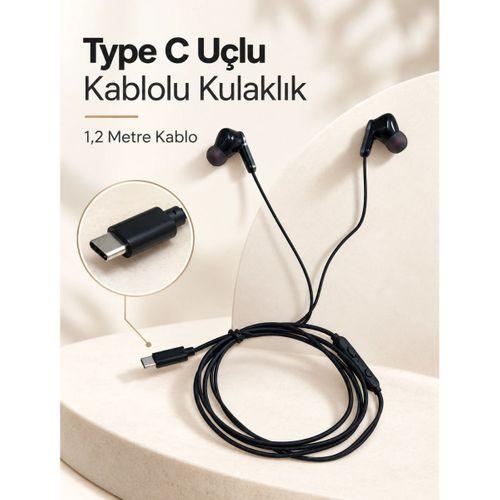 Mikrofonlu Ve Kumandalı Kulak İçi Kulaklık Type C Girişli