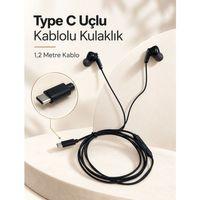 Mikrofonlu Ve Kumandalı Kulak İçi Kulaklık Type C Girişli