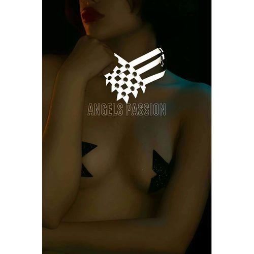 Karanlıkta Parlayan Seksi Choker - Reflektörlü Chohker - APFT585