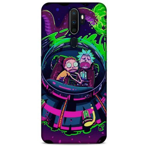 Oppo A9 2020 Uyumlu Kılıf Rick And Morty (30) Silicone Case Doofus Rick
