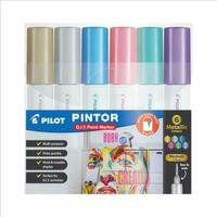 PILOT PİNTOR (F) YUVARLAK UÇ 6 RENK METALİK SET