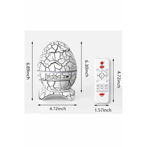 Yumurta Şeklinde Su Dalgalı Bluetooth Speaker Lamba Renkli Şarjlı