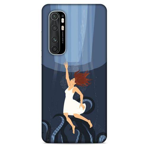 Xiaomi Mi Note 10 Lite Kılıf Depresyon (43) Thin Fit Kılıf Mavi Tonları