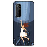 Xiaomi Mi Note 10 Lite Kılıf Depresyon (43) Thin Fit Kılıf Mavi Tonları