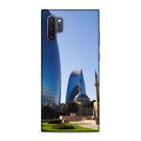 Samsung Galaxy Note 10 Plus Uyumlu Kılıf Azarbaijan (37) Silicone Cover Kule ve Camii